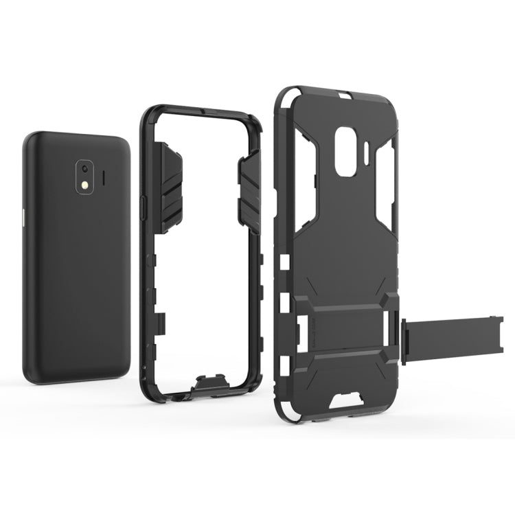Shockproof PC + TPU Case for Galaxy J2 Core, with Holder, For Samsung Galaxy J2 Core, Galaxy J2 Core