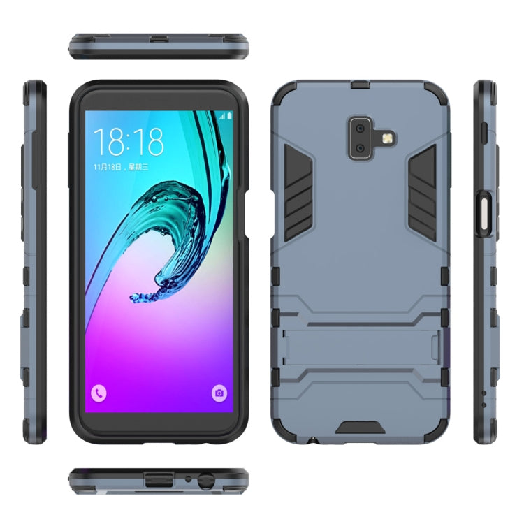 Shockproof PC + TPU Case for Galaxy J6+, with Holder, For Samsung Galaxy J6+, Galaxy J6+