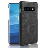 Shockproof Crocodile Texture PC + PU Case for Galaxy S10, For Galaxy S10