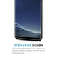 Case Friendly Screen Curved Tempered Glass Film For Galaxy S8 / G950