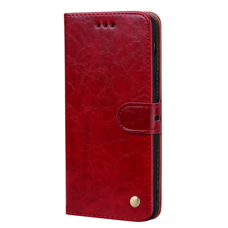 Business Style Oil Wax Texture Horizontal Flip Leather Case for Galaxy A6 Plus (2018), with Holder & Card Slots & Wallet