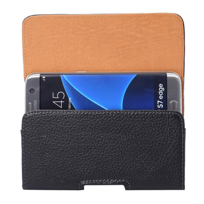 For Galaxy S7 Edge / G935 & S6 Edge / 925 Litchi Texture Vertical Flip Leather Case of Waist Bag with Back Splint