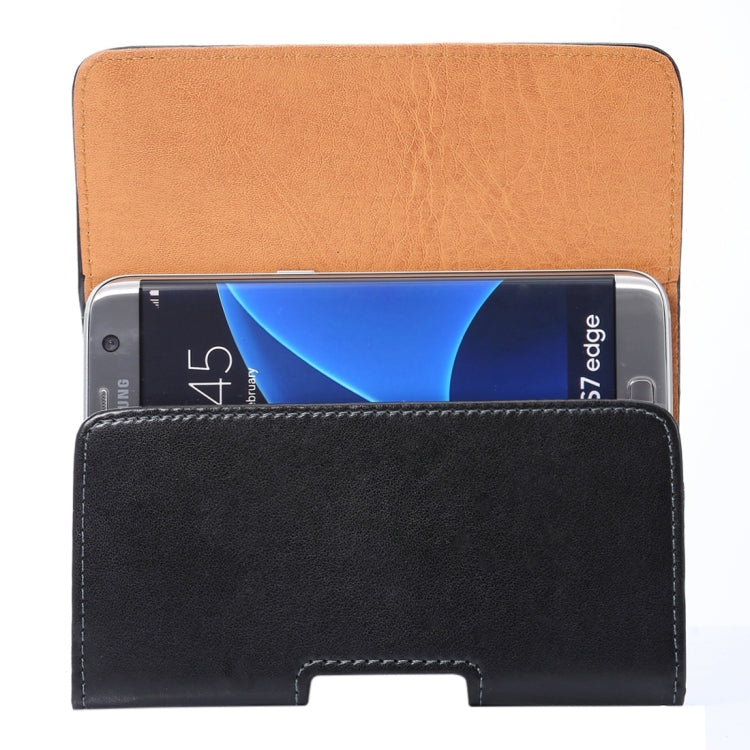 For Galaxy S7 Edge / G935 & S6 Edge / G925 Lambskin Texture Vertical Flip Leather Case of Waist Bag with Rotatable Back Splint