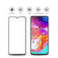 10pcs mocolo 0.33mm 9H 2.5D Full Glue Silk Print Tempered Glass Film for Galaxy A70, Support Fingerprint Unlock(Black)