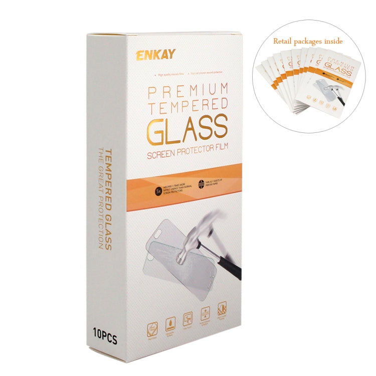 10 PCS ENKAY Hat-prince 0.26mm 9H 2.5D Curved Edge Tempered Glass Film for Samsung Galaxy A70, Galaxy A70