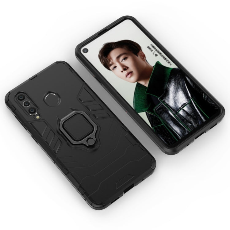 PC + TPU Shockproof Protective Case with Magnetic Ring Holder for Galaxy A8s