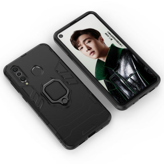 PC + TPU Shockproof Protective Case with Magnetic Ring Holder for Galaxy A8s