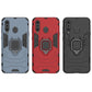 PC + TPU Shockproof Protective Case with Magnetic Ring Holder for Galaxy A8s