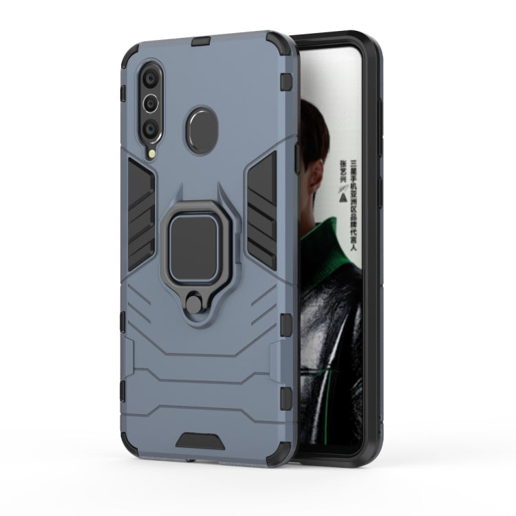 PC + TPU Shockproof Protective Case with Magnetic Ring Holder for Galaxy A8s