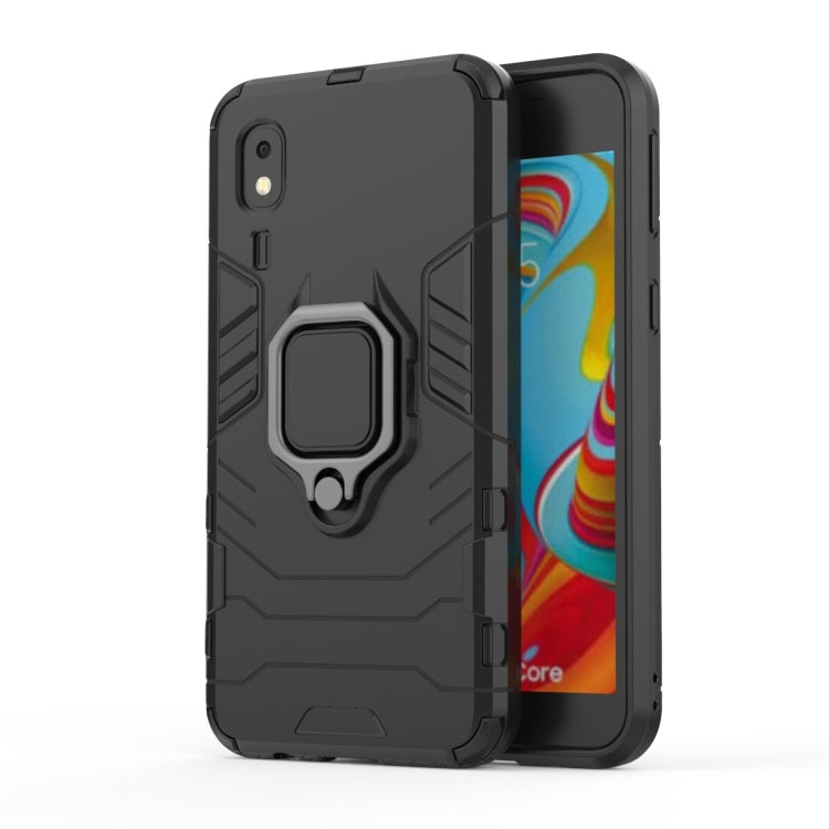 PC + TPU Shockproof Protective Case with Magnetic Ring Holder for Galaxy A2 Core