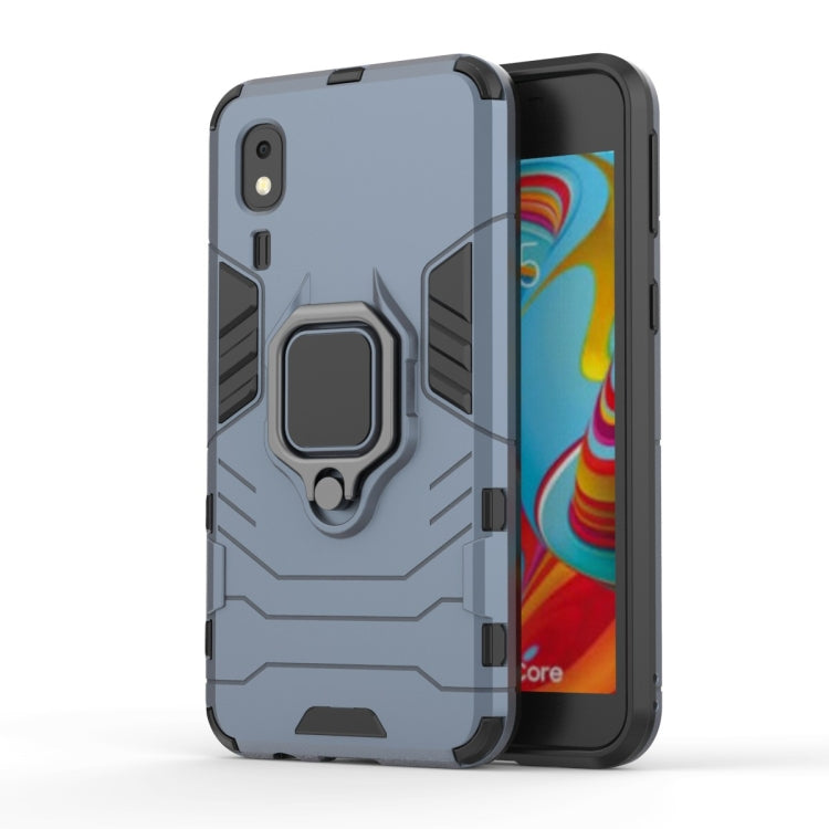 PC + TPU Shockproof Protective Case with Magnetic Ring Holder for Galaxy A2 Core