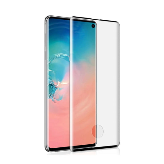 mocolo 0.33mm 9H 3D Round Edge Tempered Glass Film for Galaxy S10+, Fingerprint Unlock Supported (Black)