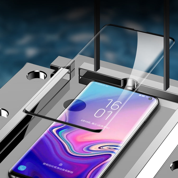 mocolo 0.33mm 9H 3D Round Edge Tempered Glass Film for Galaxy S10+, Fingerprint Unlock Supported (Black)