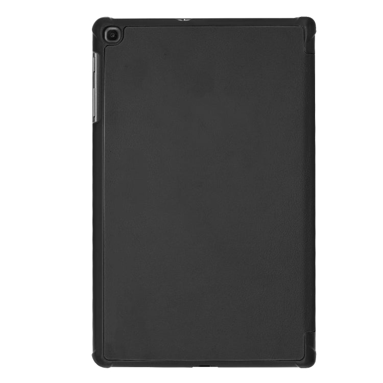 ENKAY High Quality PU Leather + Plastic Bottom Case with Three-folding Holder for Samsung Galaxy Tab A 10.1 (2019) T510 / T515
