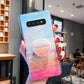 Marble Strip with Bracket TPU Mobile Phone Case for Samsung Galaxy S10E Protection Back Cover