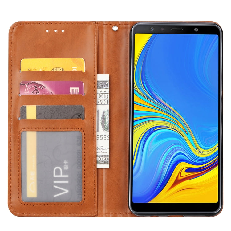 Knead Skin Texture Horizontal Flip Leather Case for Samsung Galaxy A70, with Photo Frame & Holder & Card Slots & Wallet