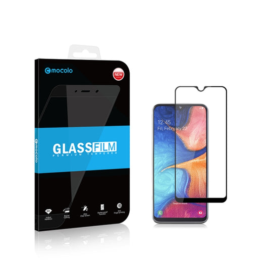 mocolo 0.33mm 9H 2.5D Full Glue Tempered Glass Film for Galaxy A20e (Black), Galaxy A20e