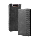 Magnetic Buckle Retro Crazy Horse Texture Horizontal Flip Leather Case for Samsung Galaxy A80(A90)   , with Holder & Card Slots & Photo Frame