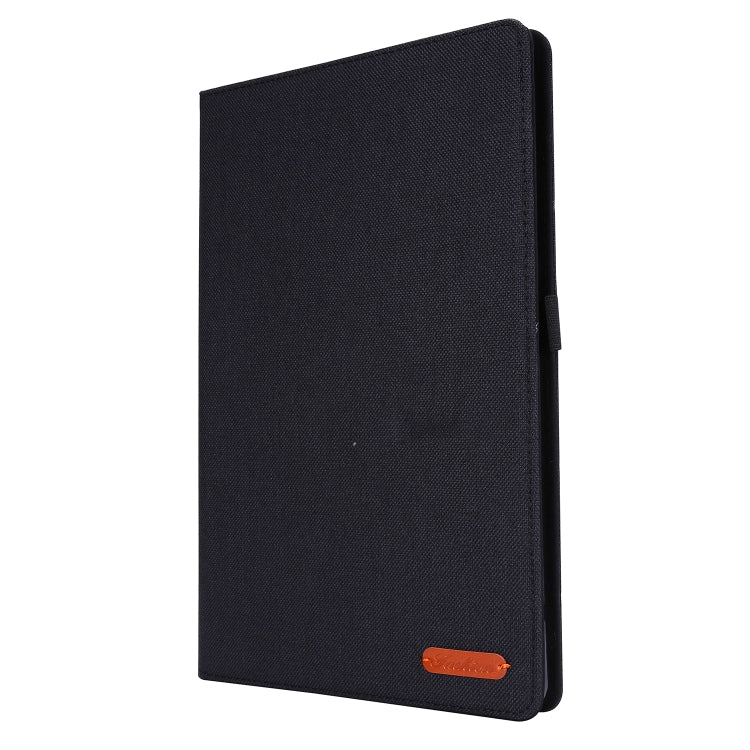 Horizontal Flip TPU + Fabric PU Leather Protective Case with Name Card Clip