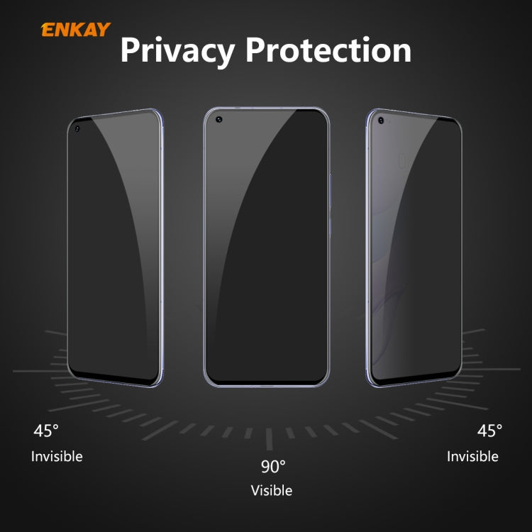 ENKAY Hat-Prince 0.26mm 9H 6D Privacy Anti-spy Full Screen Tempered Glass Film
