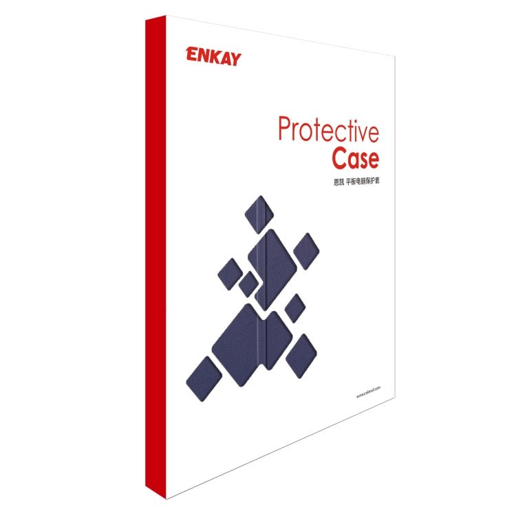 ENKAY ENK-8002 For Samsung Galaxy Tab S6 Lite P610 / P615 PU Leather + Plastic Smart Case with Three-folding Holder