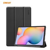 ENKAY ENK-8002 For Samsung Galaxy Tab S6 Lite P610 / P615 PU Leather + Plastic Smart Case with Three-folding Holder