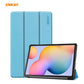 ENKAY ENK-8002 For Samsung Galaxy Tab S6 Lite P610 / P615 PU Leather + Plastic Smart Case with Three-folding Holder