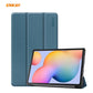 ENKAY ENK-8002 For Samsung Galaxy Tab S6 Lite P610 / P615 PU Leather + Plastic Smart Case with Three-folding Holder