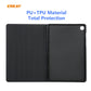 For Samsung Galaxy Tab S6 Lite P610 / P615 ENKAY ENK-8004 Coarse Cloth Pattern PU Leather + TPU Smart Case with Holder