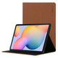 For Samsung Galaxy Tab S6 Lite P610 / P615 ENKAY ENK-8004 Coarse Cloth Pattern PU Leather + TPU Smart Case with Holder
