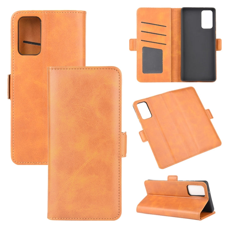 For Samsung Galaxy Note20 Dual-side Magnetic Buckle Horizontal Flip Leather Case with Holder & Card Slots & Wallet