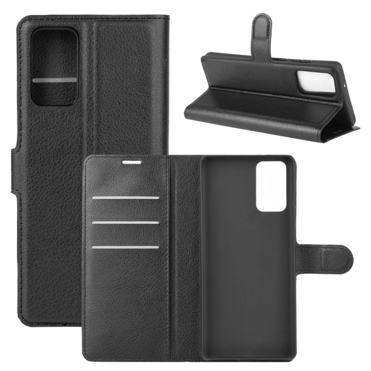 For Samsung Galaxy Note20 Litchi Texture Horizontal Flip Protective Case with Holder & Card Slots & Wallet