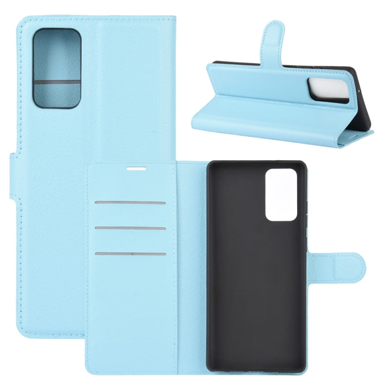 For Samsung Galaxy Note20 Litchi Texture Horizontal Flip Protective Case with Holder & Card Slots & Wallet