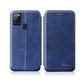 For Galaxy A21S Integrated Electricity Pressing Retro Texture Magnetic TPU+PU Leather Case with Card Slot & Holder