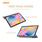 ENKAY ENK-8008 Three Folding Silk Texture PU Leather + PC Smart Case with Holder for Samsung Galaxy Tab S6 Lite P610 / P615