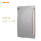 ENKAY ENK-8008 Three Folding Silk Texture PU Leather + PC Smart Case with Holder for Samsung Galaxy Tab S6 Lite P610 / P615
