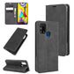 For Samsung Galaxy M31 Retro-skin Business Magnetic Suction Leather Case with Holder & Card Slots & Wallet
