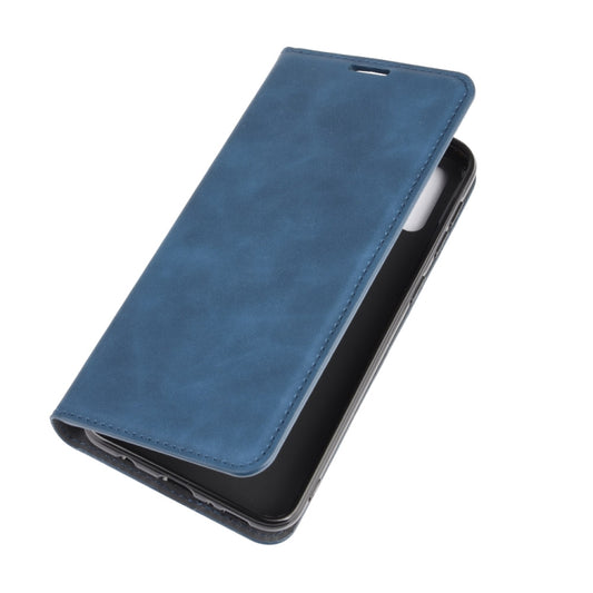 For Samsung Galaxy M31 Retro-skin Business Magnetic Suction Leather Case with Holder & Card Slots & Wallet