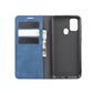 For Samsung Galaxy M31 Retro-skin Business Magnetic Suction Leather Case with Holder & Card Slots & Wallet