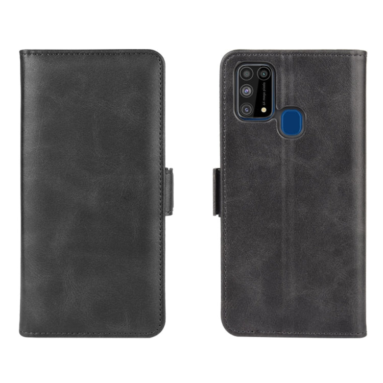 For Samsung Galaxy M31 Dual-side Magnetic Buckle Horizontal Flip Leather Case with Holder & Card Slots & Wallet