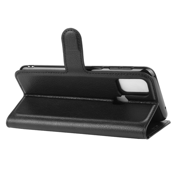 For Samsung Galaxy M31 Litchi Texture Horizontal Flip Protective Case with Holder & Card Slots & Wallet