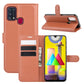 For Samsung Galaxy M31 Litchi Texture Horizontal Flip Protective Case with Holder & Card Slots & Wallet