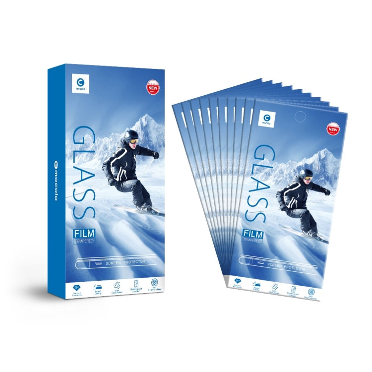 10 PCS mocolo 0.33mm 9H 2.5D Full Glue Tempered Glass Film