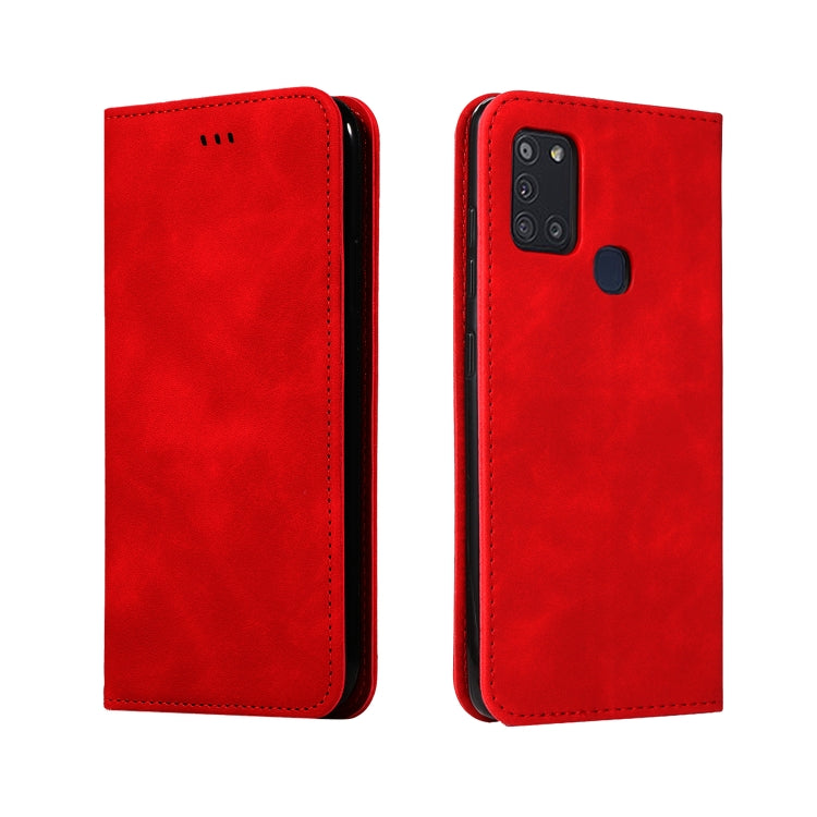 Retro Skin Feel Business Magnetic Horizontal Flip Leather Case