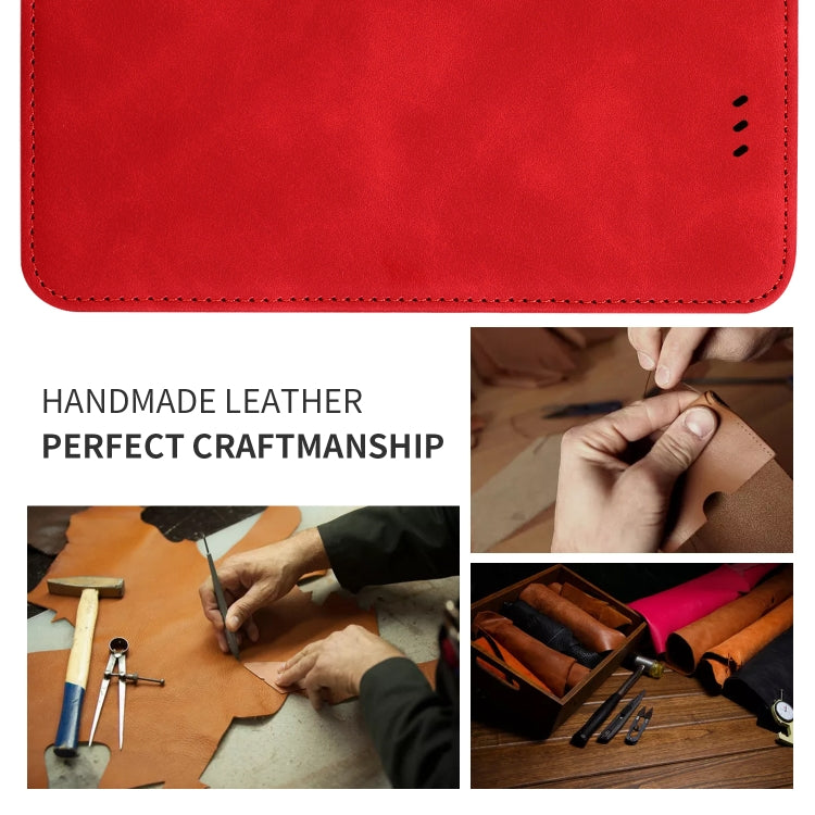 Retro Skin Feel Business Magnetic Horizontal Flip Leather Case