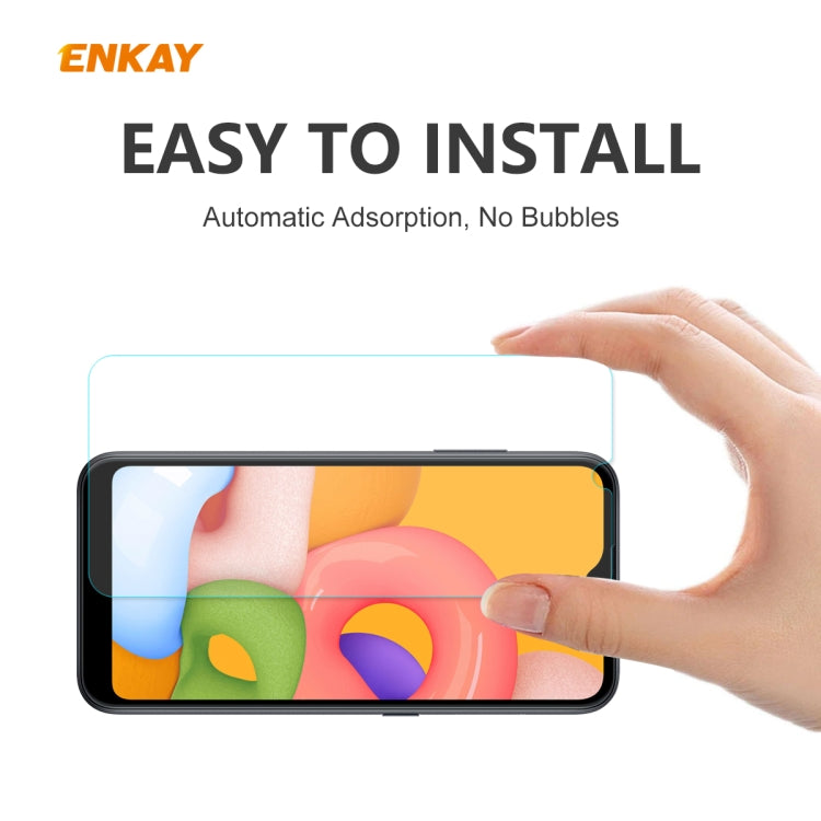 5PCS ENKAY Hat-Prince 0.26mm 9H 2.5D Curved Edge Tempered Glass Film