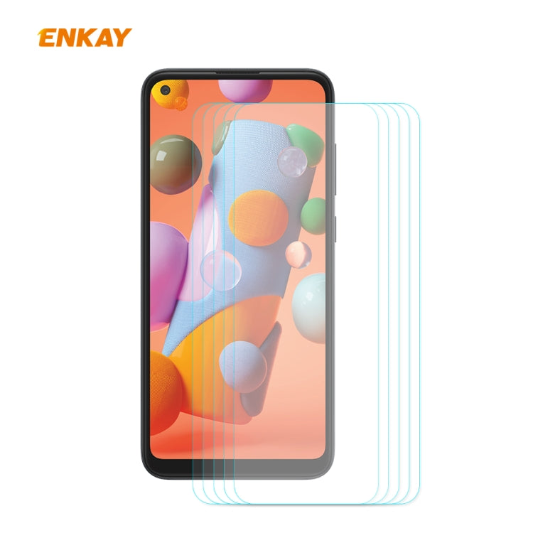 5PCS ENKAY Hat-Prince 0.26mm 9H 2.5D Curved Edge Tempered Glass Film