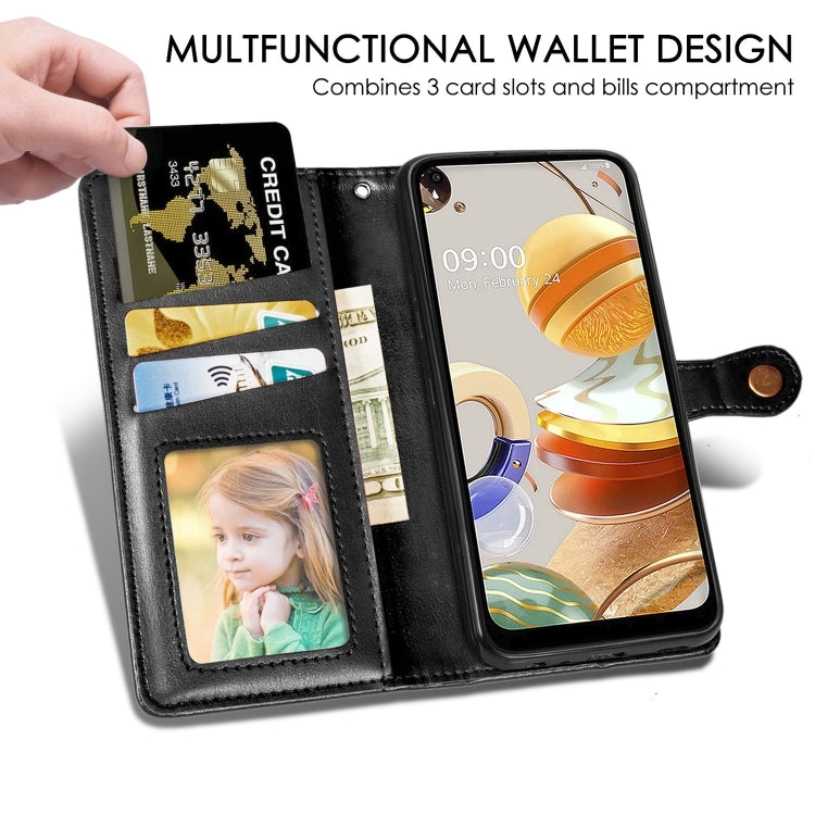 Retro Solid Color Leather Buckle Phone Case with Lanyard & Photo Frame & Card Slot & Wallet & Stand Function