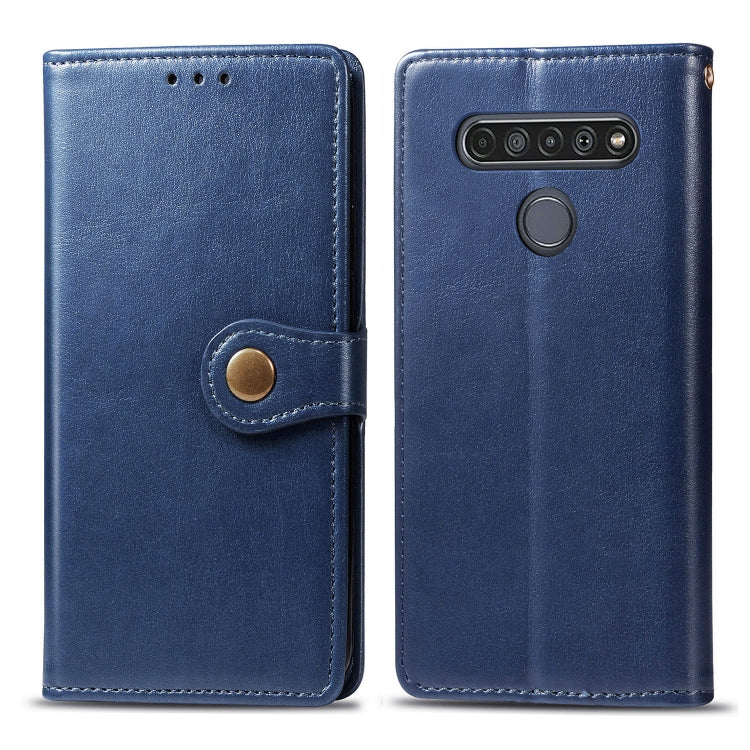 Retro Solid Color Leather Buckle Phone Case with Lanyard & Photo Frame & Card Slot & Wallet & Stand Function