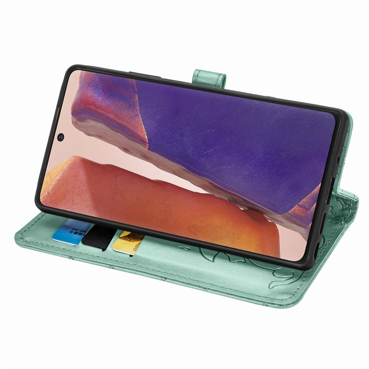 Cute Cat and Dog Embossed Horizontal Flip Leather Case with Bracket / Card Slot / Wallet / Lanyard